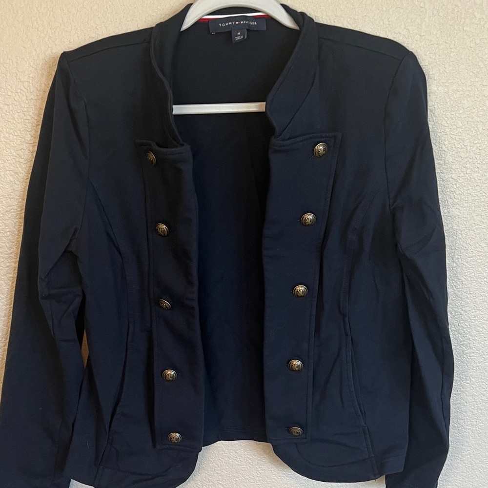 Tommy Hilfiger Women's Navy Blazer with Gold Buttons